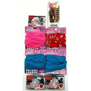 Lot of 8 Mixed Hair Accessories, Style Icon Scrunchies, Head Wrap & Scunci Clip